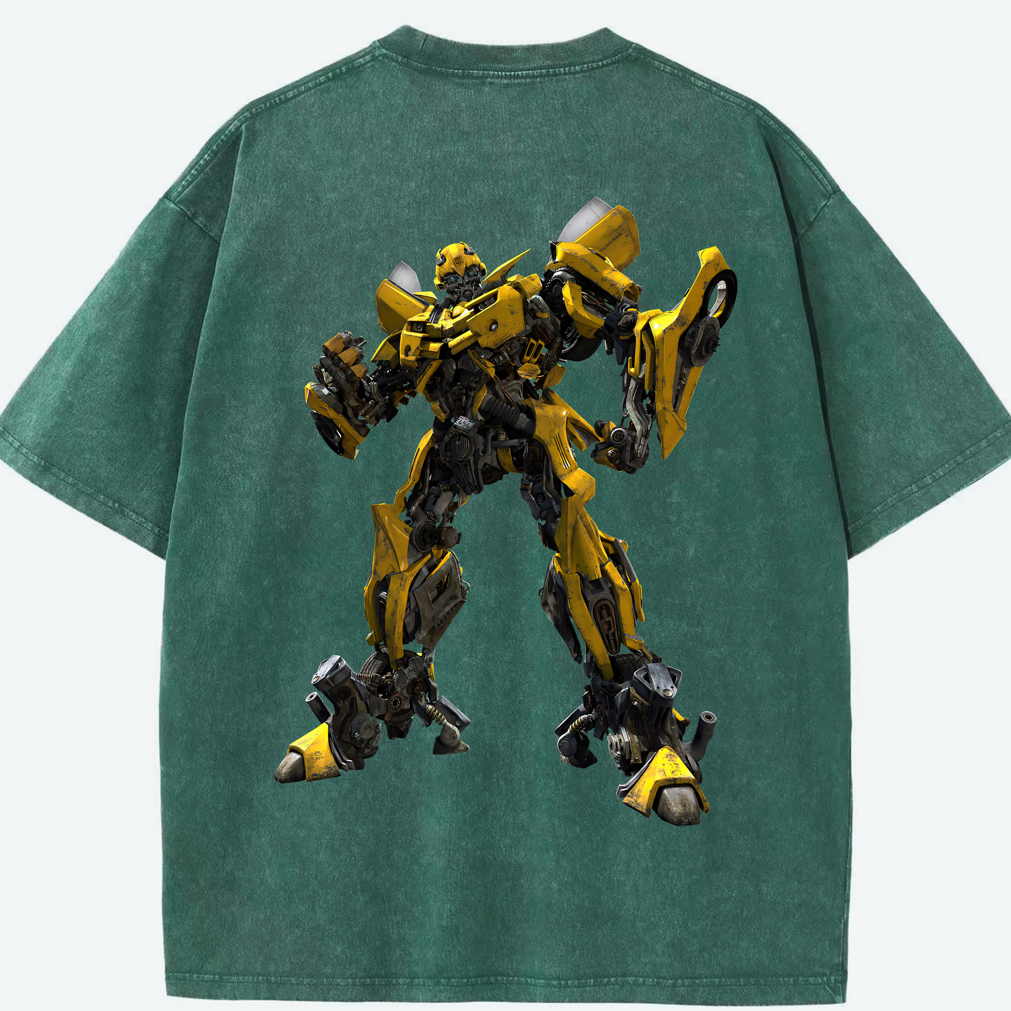 （画像用） Transformers トランスフォーマー 綿100% ヴィンテージ風 半袖Tシャツ（背面プリント）